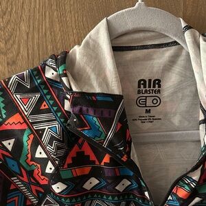 Air Blaster Geometric Pattern Jacket